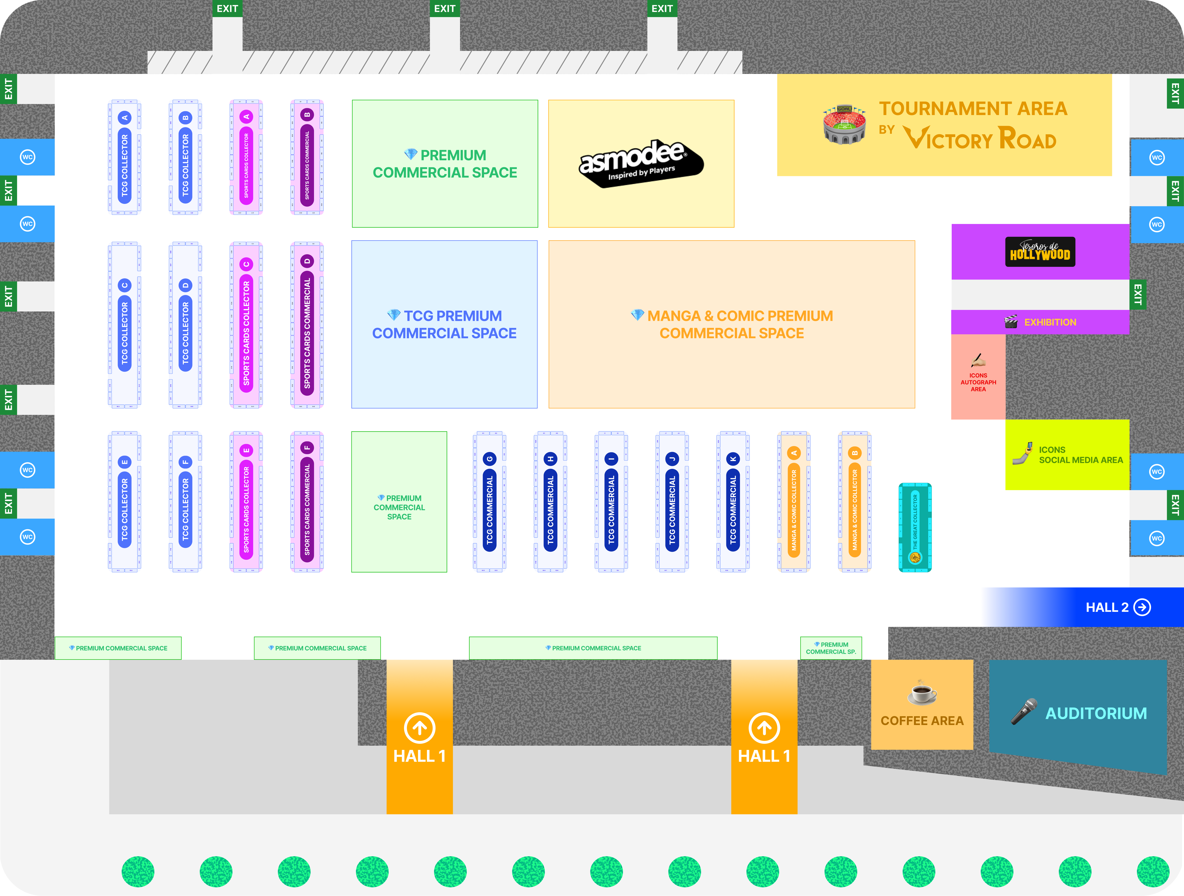 Hall 1 Floor Plan